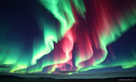 Group crossing the Arctic Circle on the Fairbanks Northern Lights and Arctic Circle tour