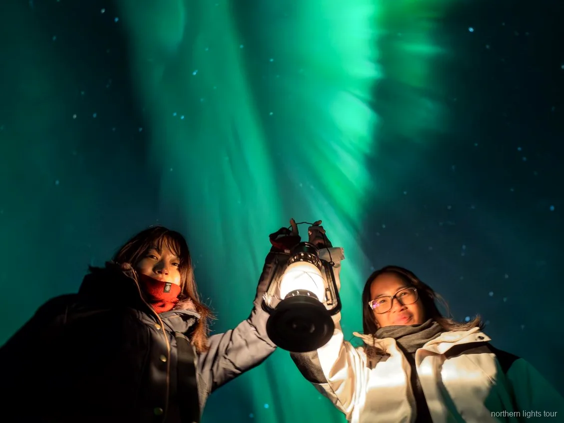 Heated vehicle used on the Rovaniemi Northern Lights tour in Finnish Lapland